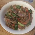 Entrecotereepjes met wok-groenten