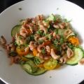 Hollandse garnalen salade met courgette
