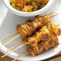 KipsatÃ© met komkommer-wortelsalade