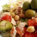 Salade van makreel of tonijn uit blik