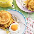American pancakes met abrikoos