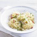 Superromige spaghetti carbonara