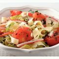 Pasta met surimi en verse tomatensaus