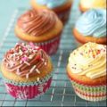 Vanille en chocolade cupcakes