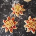 Bloemvormige mini-pizza's