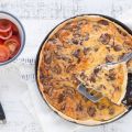 Champignonquiche met rookkaas