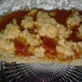 Plaatkoek met rozenbottelpuree