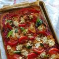 Pizza met zoete aardappel en chorizo