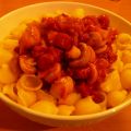 Pasta met chorizo en champignons in een[...]