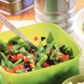 Snijbonensalade met geitenkaas