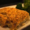 Viscuisine met aardappelpuree en broccoli