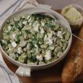 Tuinbonensalade met citroen, dille en feta