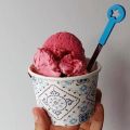 Frambozen frozen yoghurt
