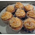 Cupcake Orange Cream met Oranje MonChou-Topping