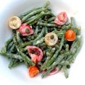 Sperziebonen tonnato met kerstomaatjes