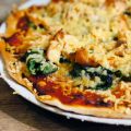 Italiaans: Pizza met zalm en spinazie