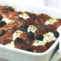 zalige tomaten, geitenkaas en olijvengratin
