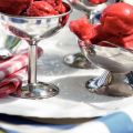 Frambozensorbet met rozenlikeur