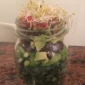 

Salad in a Jar met Cavelo Nero (palmblad)


