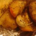 Gepofte gele bieten met knoflook