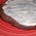 Red velvet pannenkoeken met roomkaasglazuur