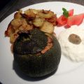 Bolcourgette gevuld met vegetarisch gehakt