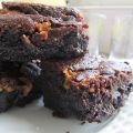 Melkchocolade brownies met pindakaas