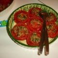 Geroosterde tomaten met knoflook en basilicum