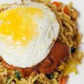 Dinner: Bami met kippendijen, groentes,[...]