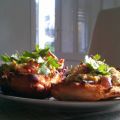Oventoast met royaal gevuld roerei