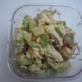 Zelfgemaakte kip kerrie salade