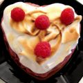 Frambozen merengue taart Valentijn style