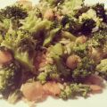 Broccoli met garnalen en rijst