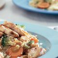 Couscous met kip en amandelen