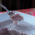 Sagopudding met granaatappel en rozenwater