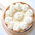Limoentaart met kokos en witte chocolade
