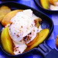 Warme kaneelappeltjes met speculaasijs