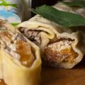 Pastarol met pompoen en geitenkaas