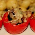 Gevulde roma tomaten