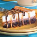 Browniecheesecake met toffee