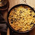 Ovenomelet met prei en spinazie