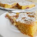 Aardbei amandel cake