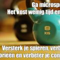 Dag 38: Ga microsporten. Het kost weinig tijd[...]