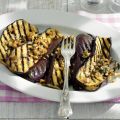 Gegrilde aubergines met munt