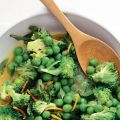 Broccoli met tuinerwtjes en munt