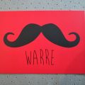 Een moustache voor Warre