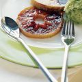 Geroosterde appel met koriandersorbet