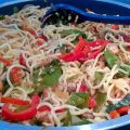 Roerbaktofu met noedels en paksoi