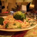 Pasta met zalm, tomaat en broccoli
