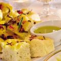 Focaccia met geitenkaas